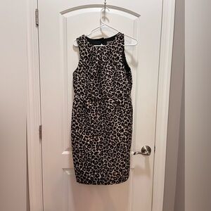 Anthropologie Leopard Jaquard Dress